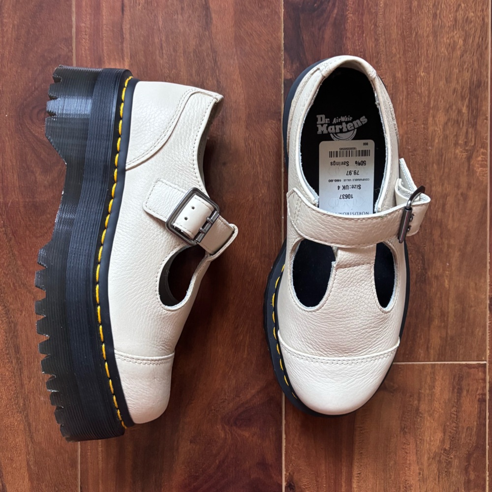 NWT Dr. Martens Bethan T-Bar Platform Shoe